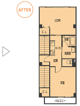 住居リフォーム後間取り